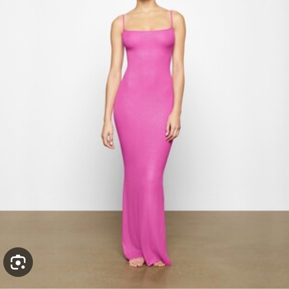 Xxs long skims dress pink with glitter euc only worn once or twice max